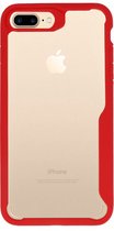 Hoesje Focus Transparant Hard Cases Rood geschikt voor Iphone 7/8 Plus