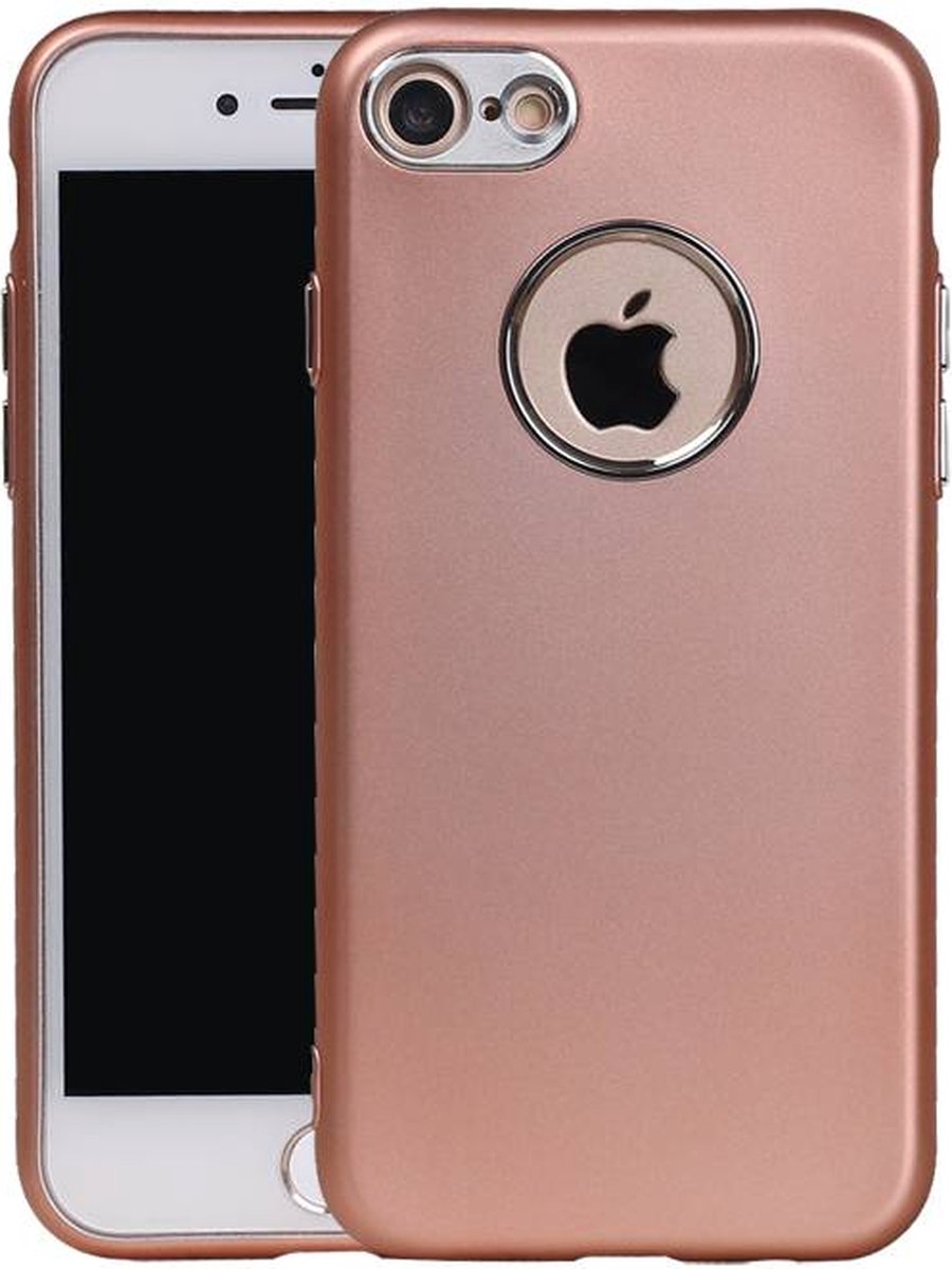 Hoesje Design TPU Case Roze geschikt voor Iphone 7/8 Plus
