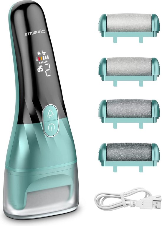 Râpe électrique Rechargeable Pour Les Pieds - Élimine Callosités Et Peaux Dures, Avec Bandes De Ponçage