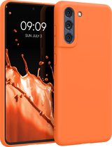 kwmobile telefoonhoesje geschikt voor Samsung Galaxy S21 FE - Hoesje voor smartphone - Back cover in fruitig oranje
