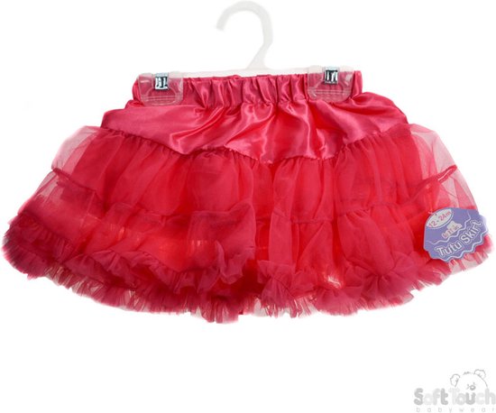 Soft Touch Satijnen Roezel Tutu Fuchsia 12-24 Maanden TS24-F