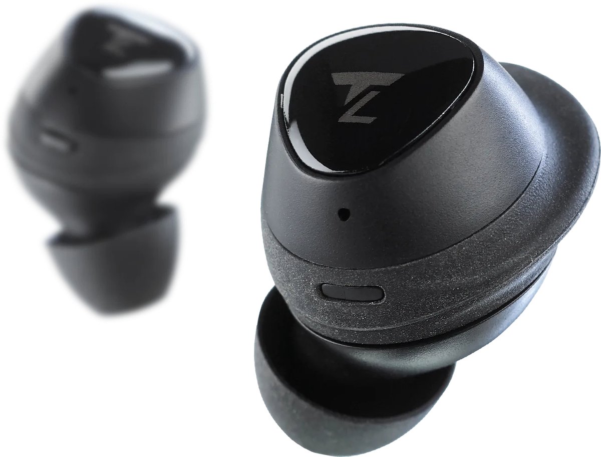 Thunderz® Sound TZ-66 - Draadloze oordopjes - Type-C - Sport Earbuds - Wingtip - Zwart