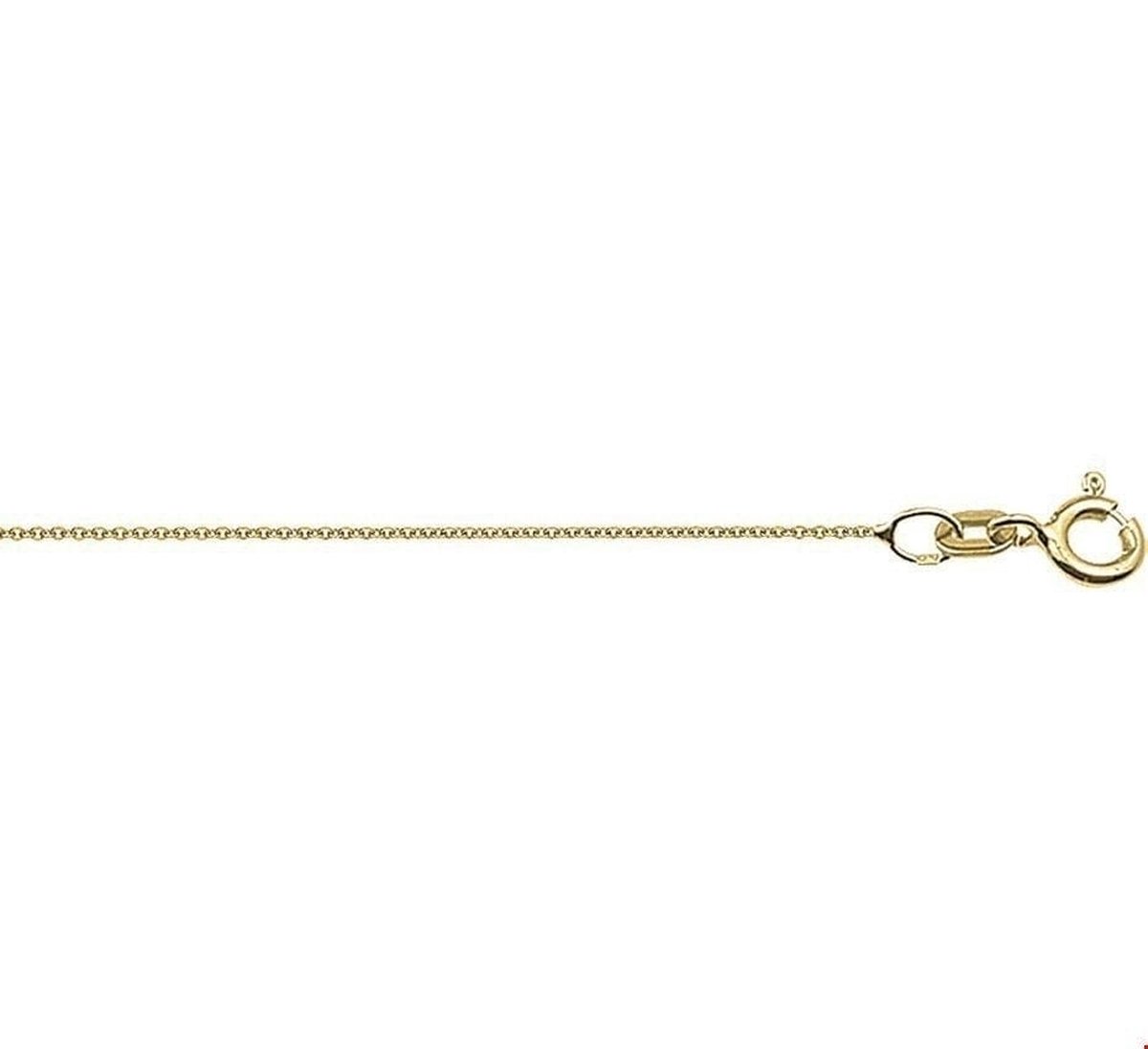 The Jewelry Collection Ketting Anker Rond 0,8 mm 42 cm - Goud - The Jewelry Collection