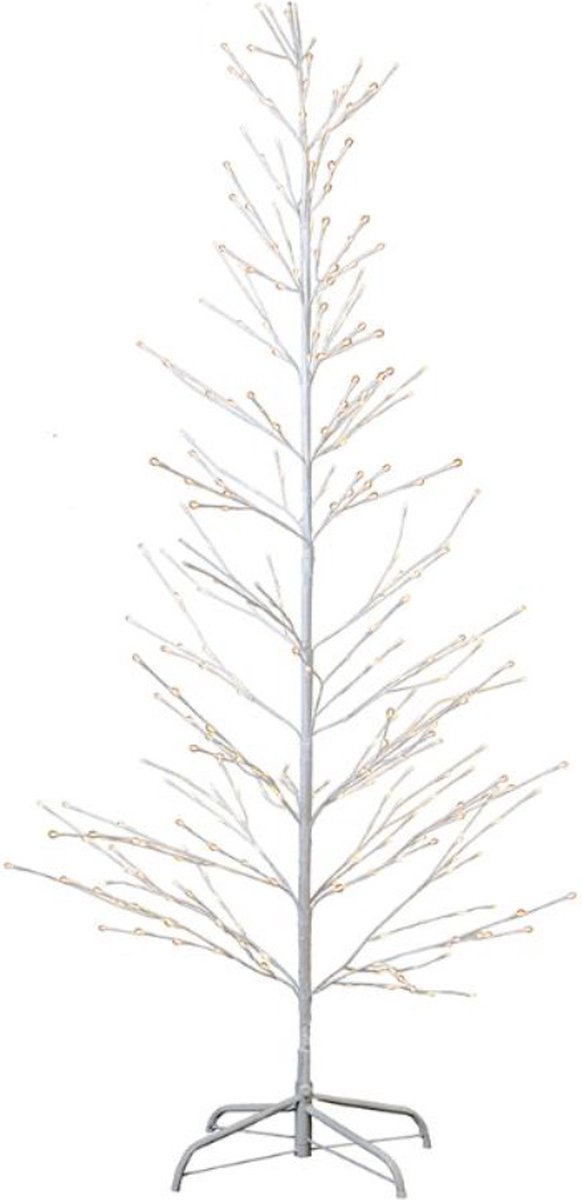 Sirius Isaac Kerstboom H 210 cm D 60 cm wit 348 LED lichtjes Indoor en outdoor bol