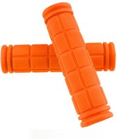 New Age Devi - Fietshandvatten Stuur Grips Anti-Slip Fiets Handvat Bar Grips Rubber Oranje