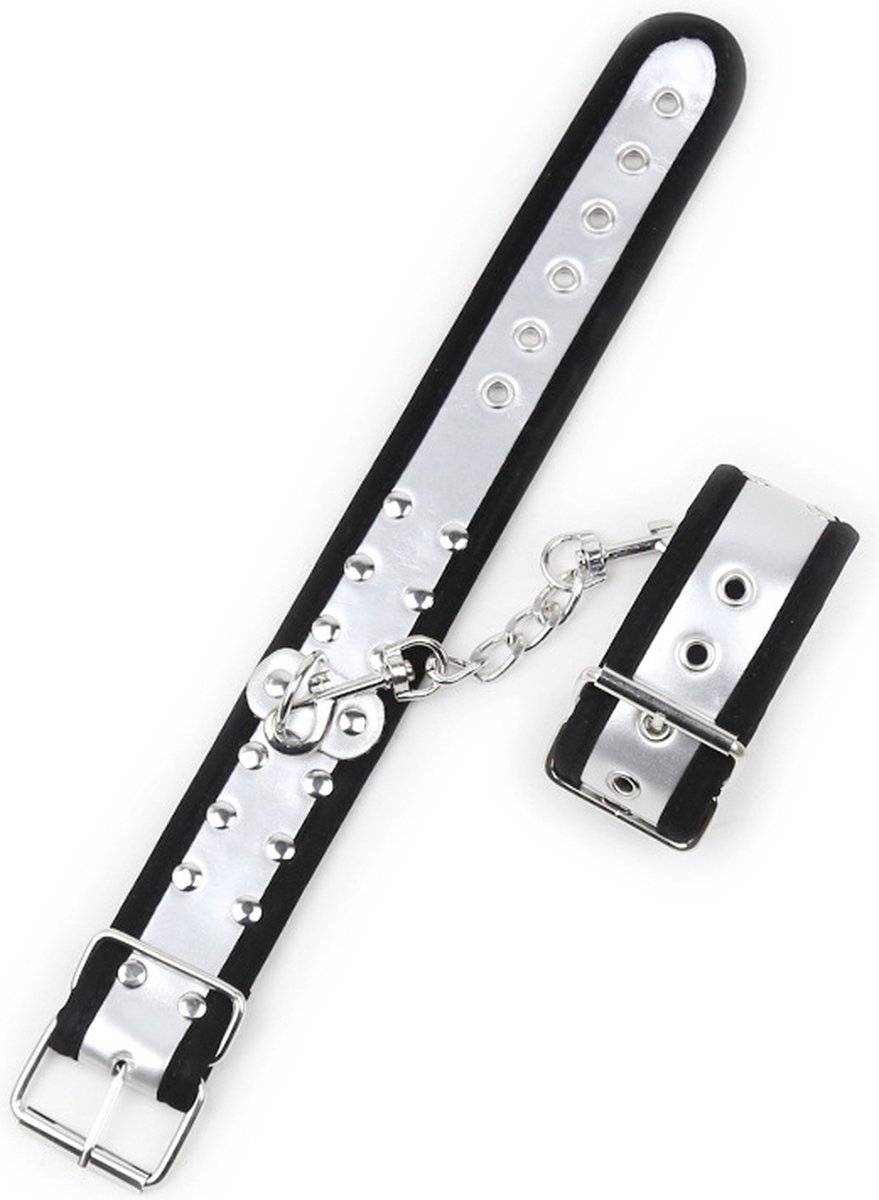 Goedkoopste Handboeien Seks - Seksspeeltje - Erotiek - Met ketting & Musketonhaken - Zilver
