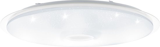 EGLO Lanciano Plafondlamp - LED - Ø 86 cm - Wit/Zilver - Dimbaar