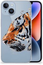 Silicone Case Geschikt voor iPhone 14 Telefoonhoesje Tiger