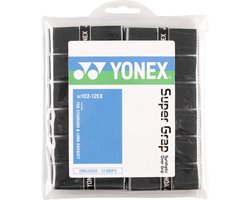 Omslag van Yonex Overgrip Super Grap Zwart 12 Pack