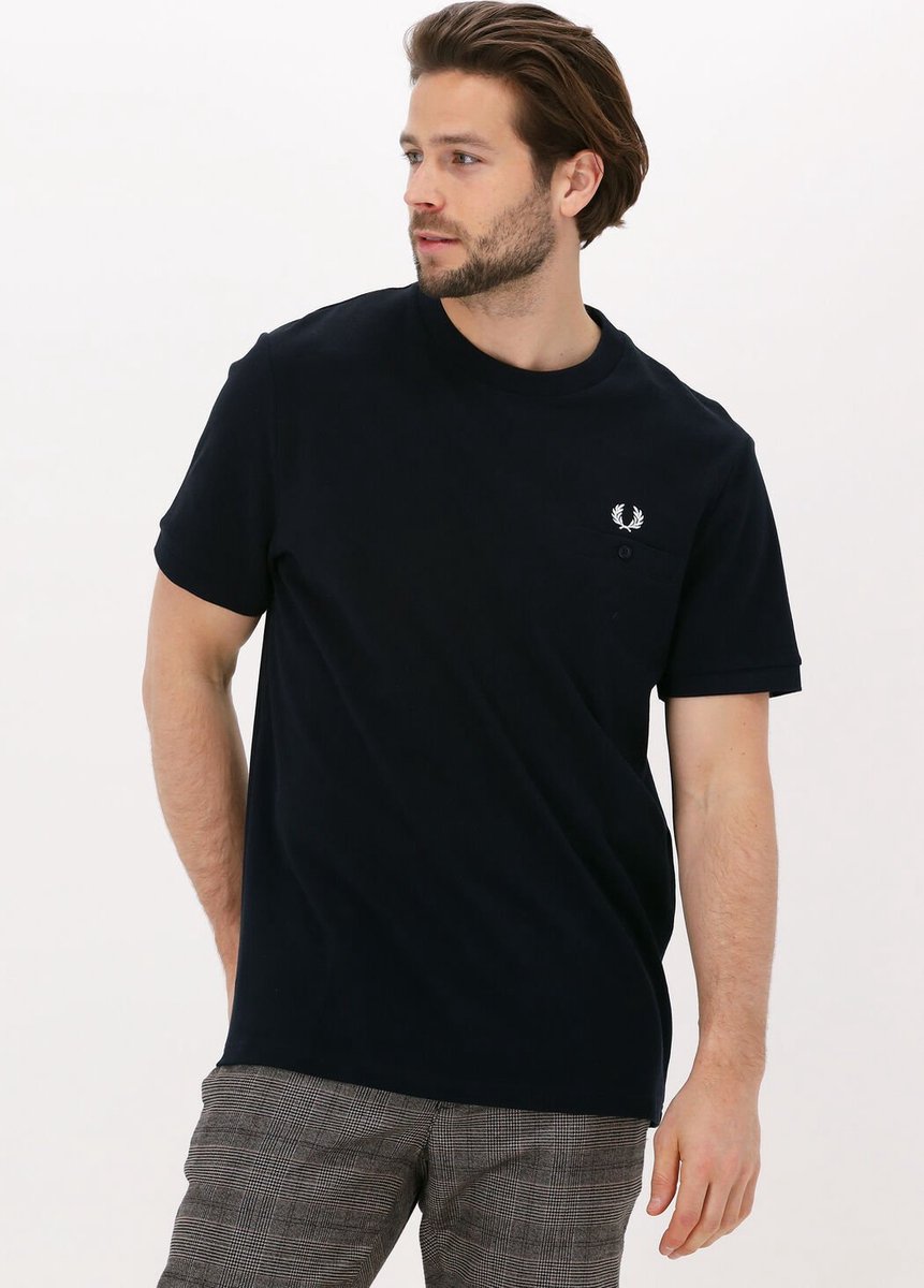 Fred Perry Half Zip Sweatshirt Wit