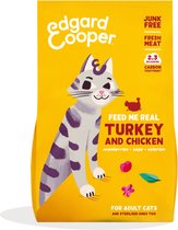 Edgard & Cooper Kattenvoer - Graanvrij - Verse Kalkoen & Kip - 2kg
