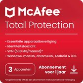 McAfee Total Protection - 1 jaar / 3 apparaten - Nederlands - PC/Mac/iOS/Android Download