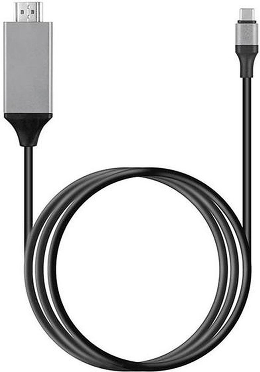 Joyroom® USB-C 3.1 Naar HDMI 4K Kabel - 2 Meter - Hoogwaardige Kwaliteit - 4K Bij 30Hz - Zwart