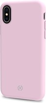 Celly - Feeling Back Cover iPhone X/XS - Siliconen - Roze