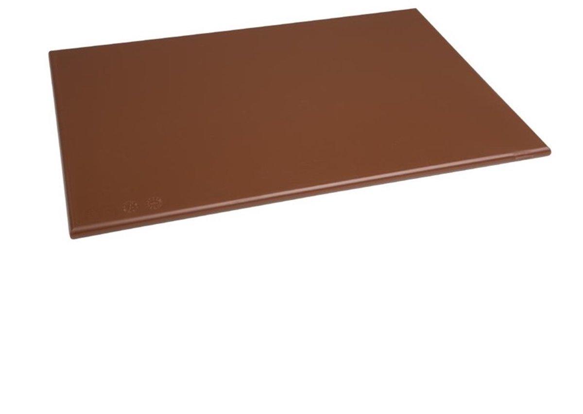 Hygiplas Standaard Snijplank met Hoge Dichtheid Bruin J004 - Horeca