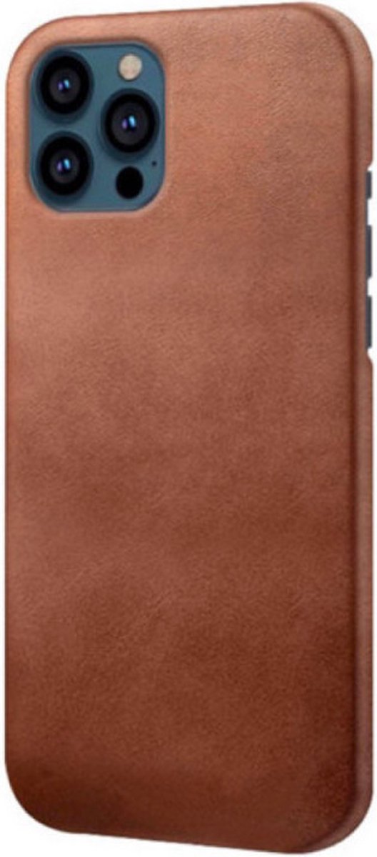 Casecentive - Leren Back case - iPhone 14 Plus - bruin