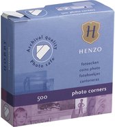 Fotoplakkers - Henzo - Fotohoekjes - 500 stuks - Transparant
