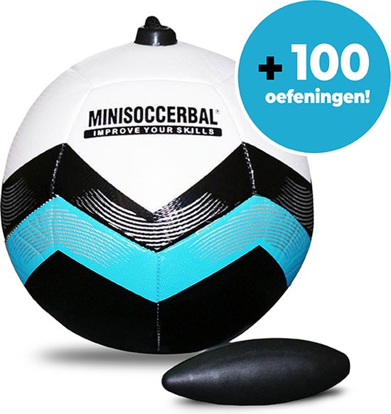 Mini ballon de foot Ballon Technique Bleu Classique (sur corde) + Matériel d'exercice  | bol.com
