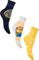 Minions - sokken Minions - Rise of Gru - jongens - 3 paar - maat 27-30
