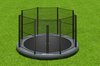 Trampoline AKROBAT ORBIT INGROUND 305 (10ft) Anthracite,inclusief veiligheidsnet