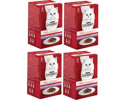 4x Gourmet Mon Petit - Vlees - Kattenvoer - 6x50g
