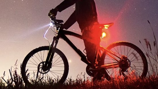 PD® - Fietsverlichting USB Oplaadbaar - LED - Achterlicht - 3 Standen in Lichtsterkte - Rood — afbeelding 3