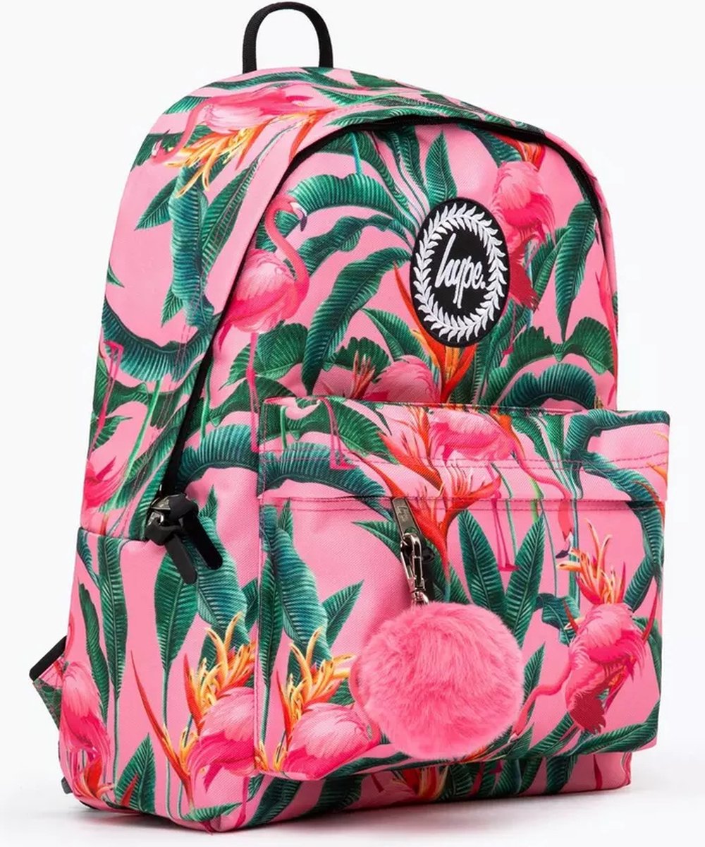Hype Pink Flamingo Rainforest Backpack - Rugtas