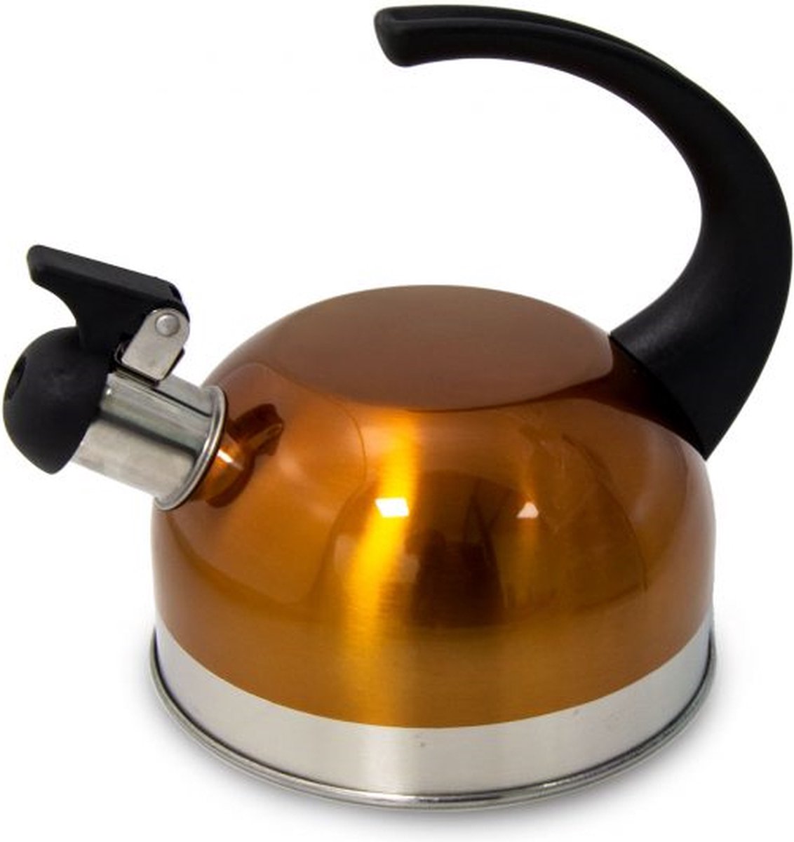 Meyerhoff MH116 camping fluitketel metallic oranje RVS 1.5 Liter