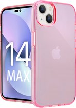 ShieldCase geschikt voor Apple iPhone 14 Plus TPU case - roze - Siliconen hoesje - Shockproof case hoesje - Backcover case