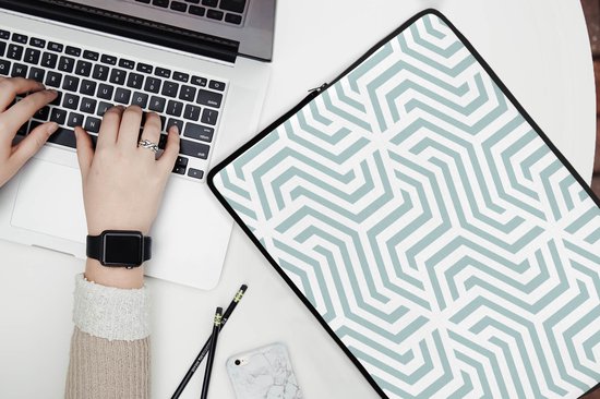 Housse pour ordinateur portable - Sacoche pour ordinateur portable - Motifs - Design - Ligne - Ordinateur portable - 17 pouces - Housses pour ordinateurs portables ordinateur portable