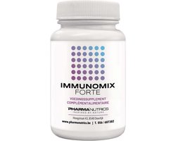 PharmaNutrics Immunomix Forte 30 V-caps⎮Ondersteunt uw immuunsysteem⎮Bètaglucaan - lactoferrine - L-glutathion - selenium - quercetine - vitamine C - vitamine D - zink