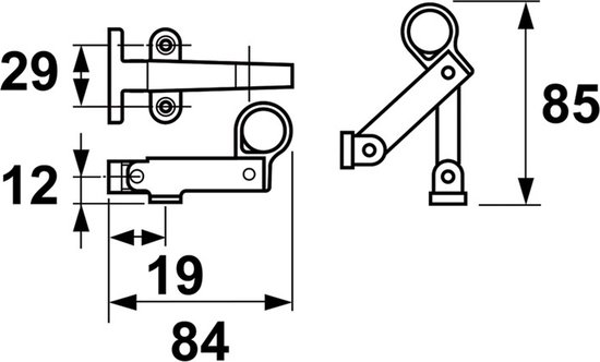 Foto: Axa axafix rvs 84 mm