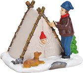 Kerst - Kerstdecoratie - Kerstdagen - Kerstmis - Kerstdorp - Kampeertentje in de sneeuw
