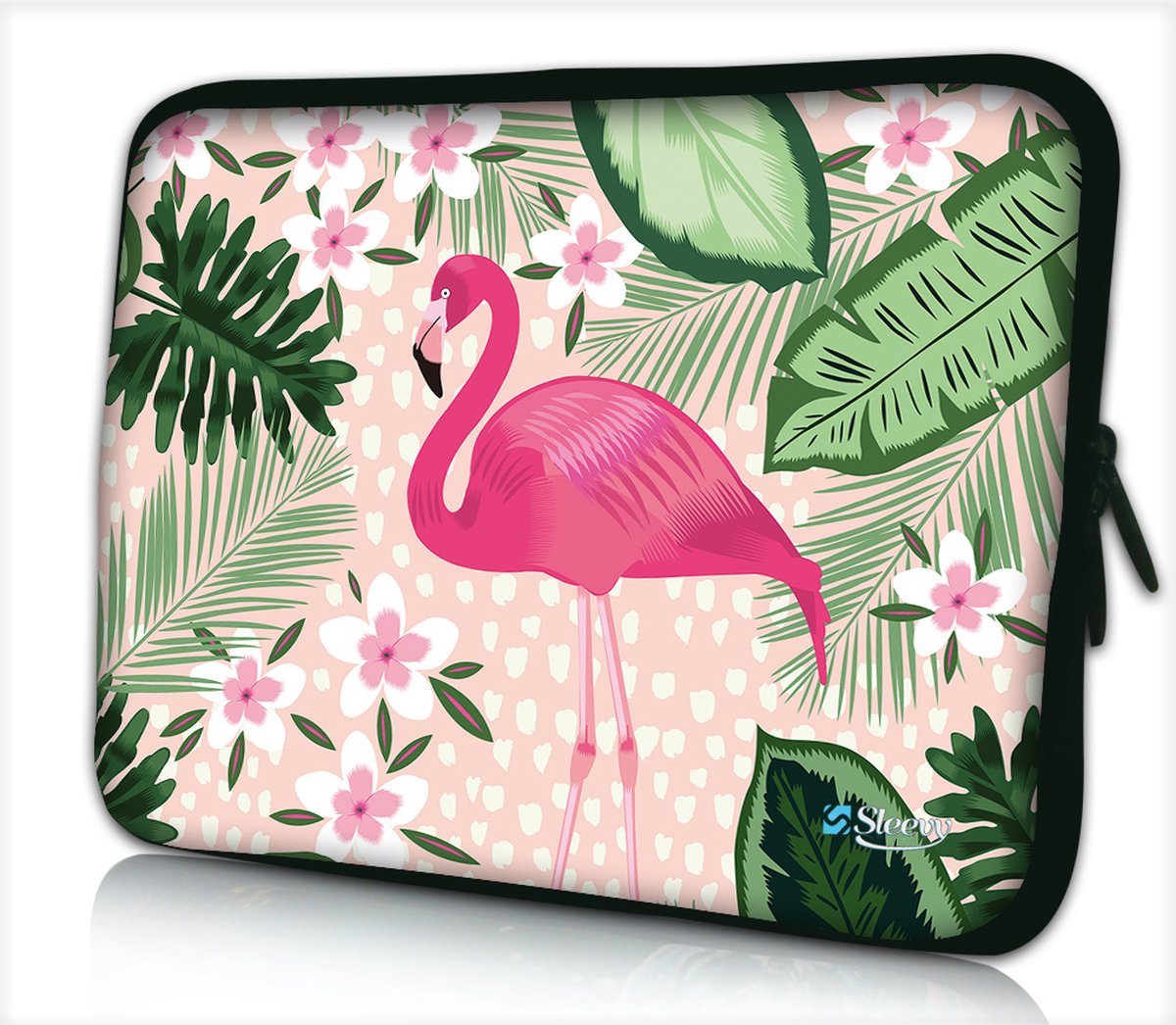Laptophoes 11,6 inch flamingo - Sleevy - laptop sleeve - laptopcover - Alle inch-maten & keuze uit 250+ designs! Sleevy