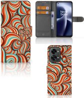 Telefoonhoesje OnePlus Nord 2T Book Case Retro