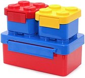 Lego Boîte à pain - 15x9,5 cm -Boîte à pain -Lunchbox -Passe au micro-ondes