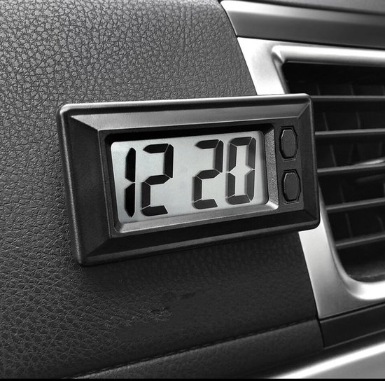 Mini horloge - horloge de voiture - date et heure - accessoires de voiture  - horloge