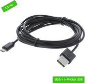 Q-link USB kabel - USB naar Micro-USB - Lengte 250 cm - Zwart