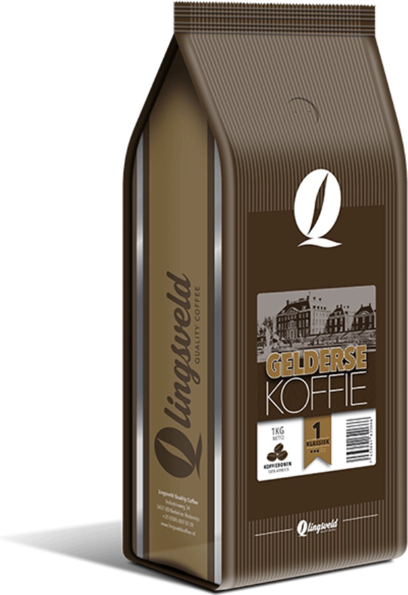 Gelderse Koffie Klassiek | Koffiebonen 1000 Gram | 100% ARABICA