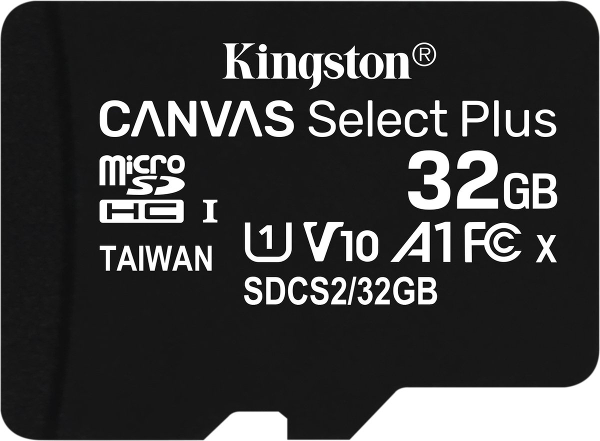 Kingston Canvas Select Plus microSD Card 10 UHS-I - 32GB - SD adapter - 2 Pack