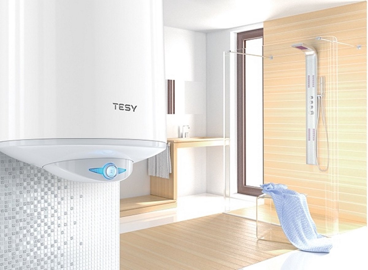 Tesy Antikalk waterverwarmer 80 liter 1200W 2400 Watt boiler met antikalk systeem en instelbaar vermogen Dun Model