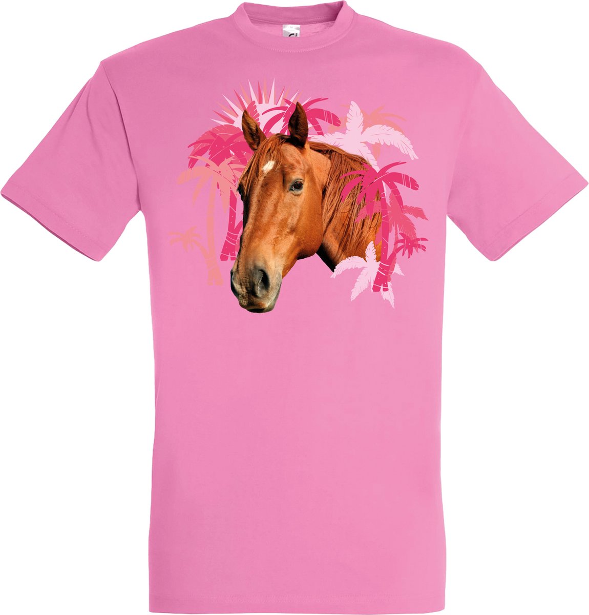 Plenty Gifts T-shirt Horses Orchid Pink S