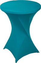 Statafelrok Turquoise – ∅80-85 x 110 cm – Statafelhoes Stretch – Tafelhoezen voor Statafel Sta Tafel Hoes | Staantafelhoes – Geschikt voor Horeca Evenementen | Cocktailparty | Trouwerij