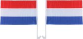 Nederland/Holland autovlaggen setje van 2 stuks 30 x 45 cm - Auto decoratie