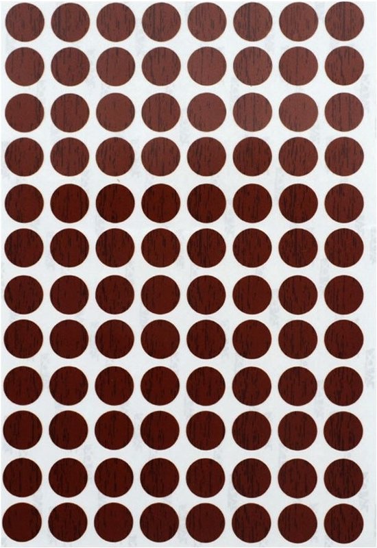 WiseGoods Autocollants de meubles de Luxe pour Vis - Autocollant de Meubles à vis - Feuilles d'autocollants - Tools - Bricolage - Menuiserie - Marron