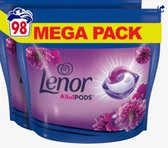 Lenor All-in-One Kleur Wasmiddel - 297 wasbeurten - Voordeelverpakking - Lenor All In One Pods
