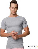 DONEX - coton - maillot de corps homme - 1 pack - col rond - chemise homme - cadeau homme - gris - taille S