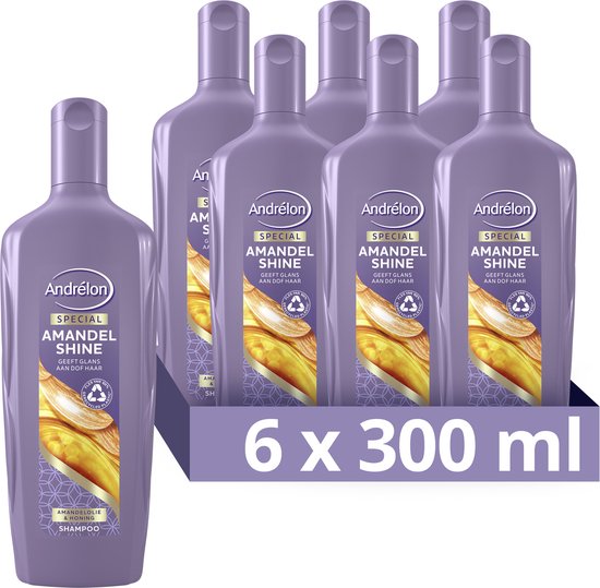 trainer speelgoed donker Andrélon Special Amandel Shine Shampoo - 6 x 300 ml - Voordeelverpakking |  bol.com