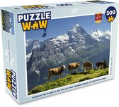 Puzzel Uitzicht op Eiger in de vallei van Grindelwald in Zwitserland - Legpuzzel - Puzzel 500 stukjes