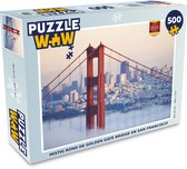 Puzzel Mistig rond de Golden Gate Bridge en San Francisco - Legpuzzel - Puzzel 500 stukjes